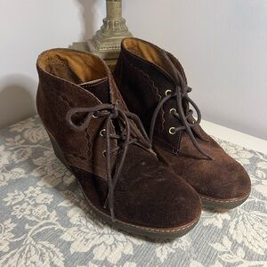 Brown Suede Ankle Boots